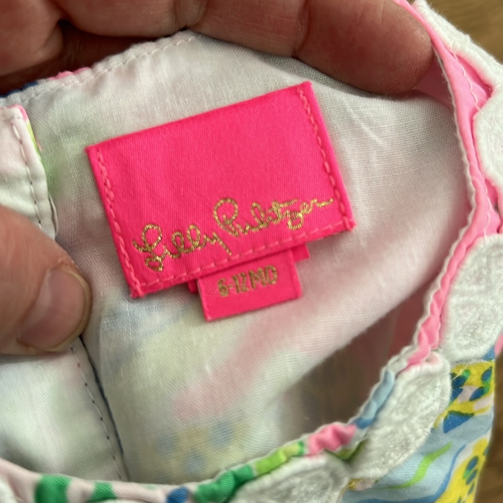 Lilly Pulitzer Pink Multi Tropical Floral Tank Dress & Bloomer Set - Picture 4 of 5
